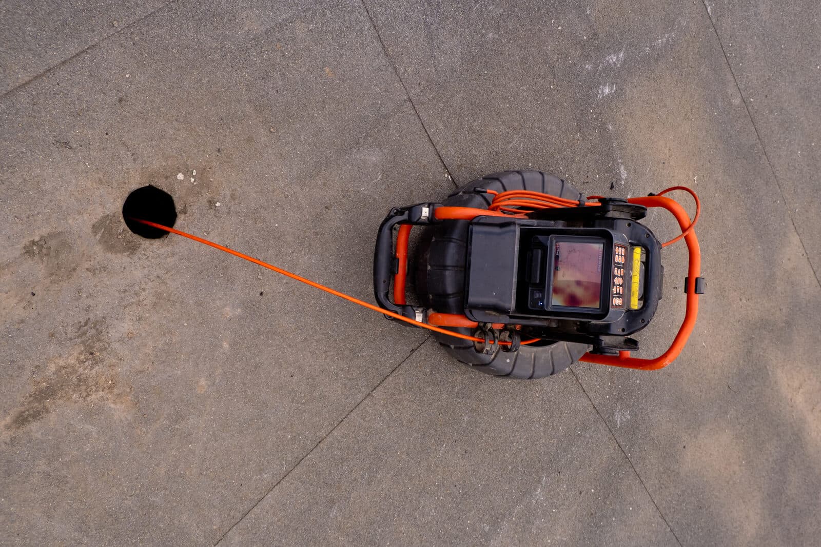 Portable sewer camera system used for underground pipe inspection